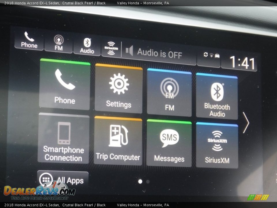 2018 Honda Accord EX-L Sedan Crystal Black Pearl / Black Photo #20