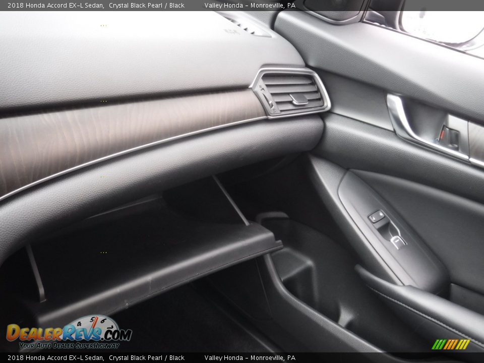 2018 Honda Accord EX-L Sedan Crystal Black Pearl / Black Photo #27