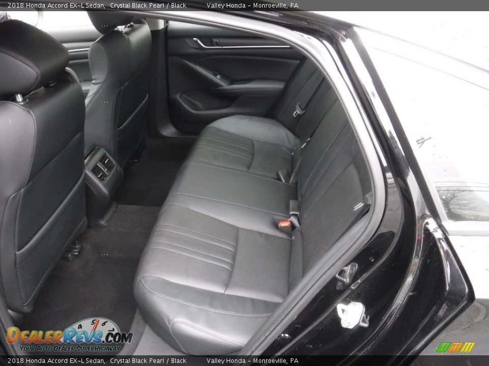 2018 Honda Accord EX-L Sedan Crystal Black Pearl / Black Photo #29