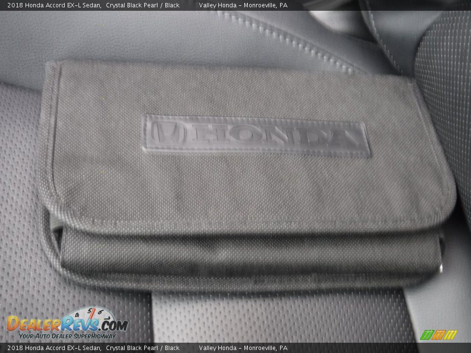 2018 Honda Accord EX-L Sedan Crystal Black Pearl / Black Photo #30