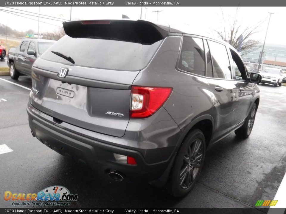 2020 Honda Passport EX-L AWD Modern Steel Metallic / Gray Photo #7