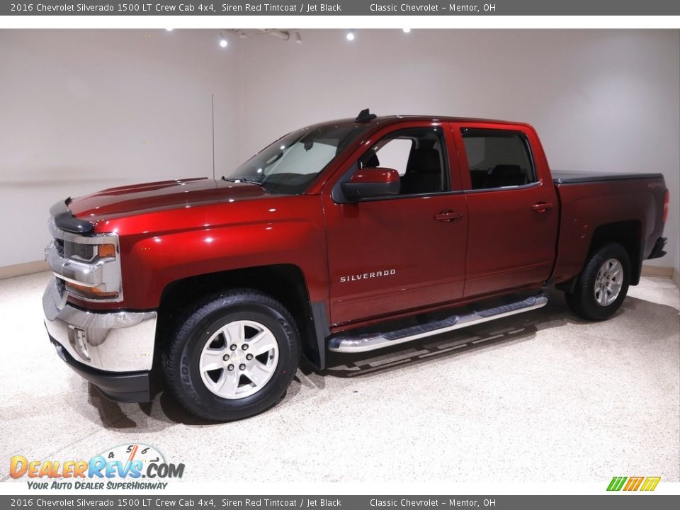 2016 Chevrolet Silverado 1500 LT Crew Cab 4x4 Siren Red Tintcoat / Jet Black Photo #3