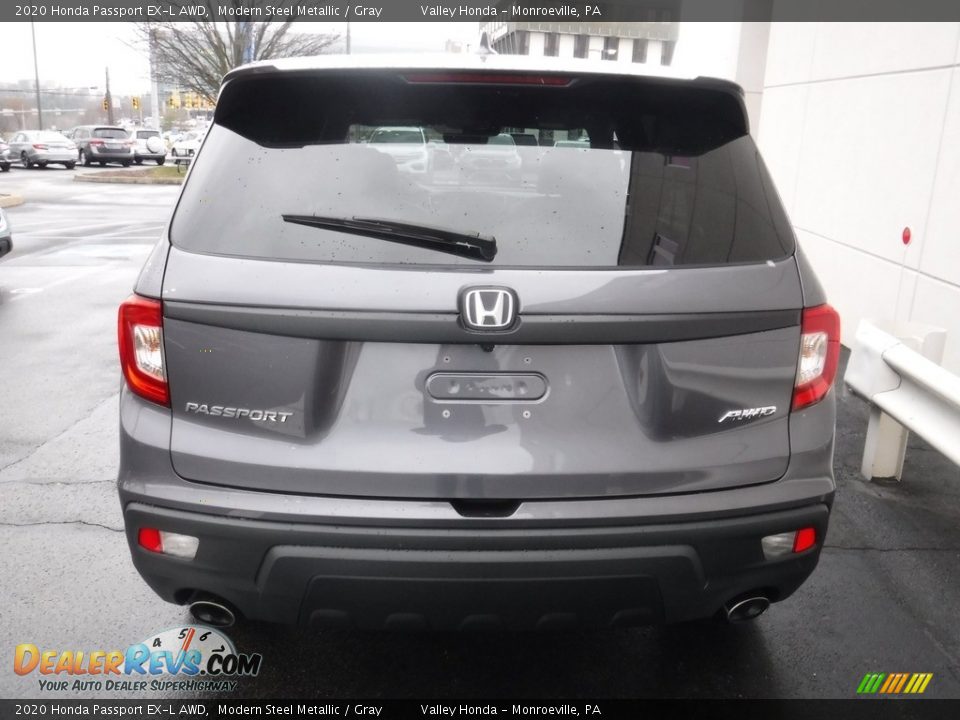 2020 Honda Passport EX-L AWD Modern Steel Metallic / Gray Photo #9