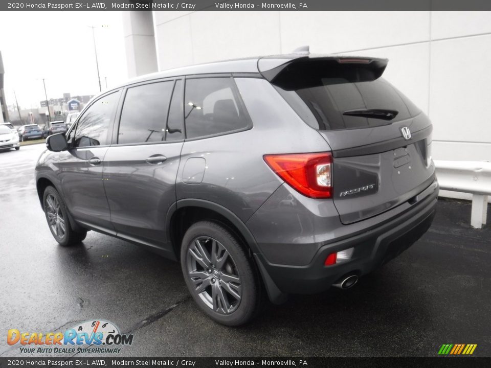 2020 Honda Passport EX-L AWD Modern Steel Metallic / Gray Photo #10