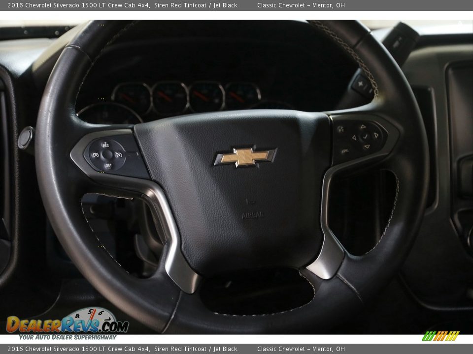 2016 Chevrolet Silverado 1500 LT Crew Cab 4x4 Siren Red Tintcoat / Jet Black Photo #8