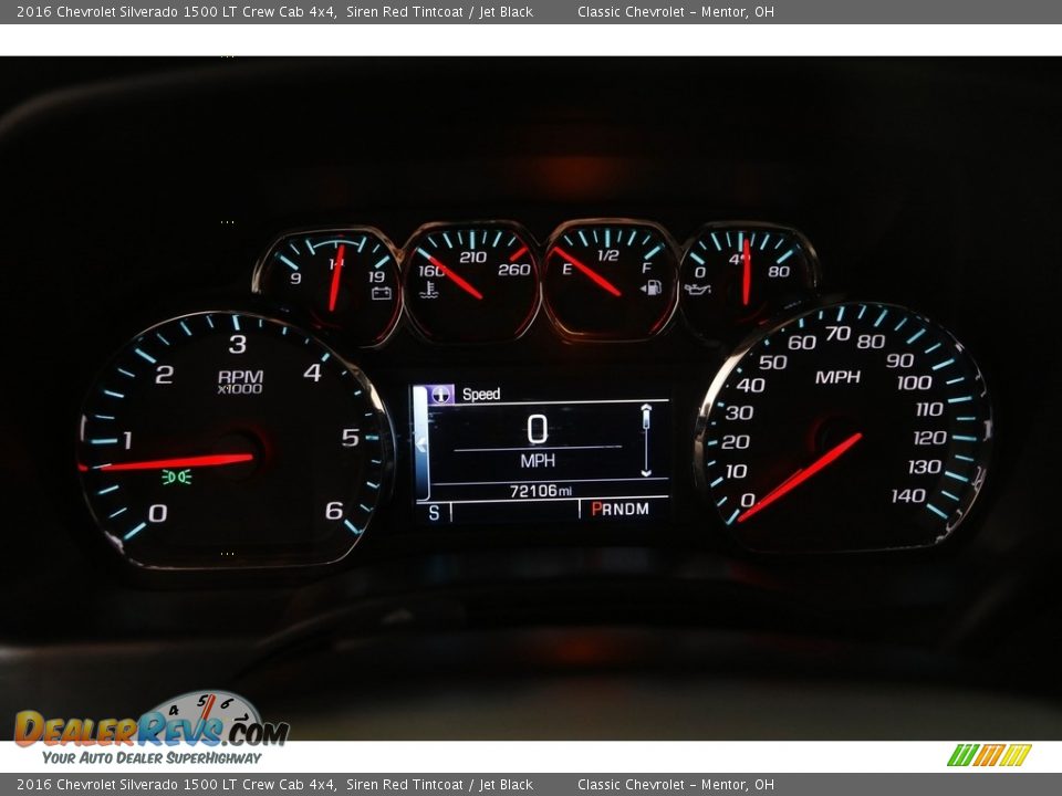 2016 Chevrolet Silverado 1500 LT Crew Cab 4x4 Siren Red Tintcoat / Jet Black Photo #9
