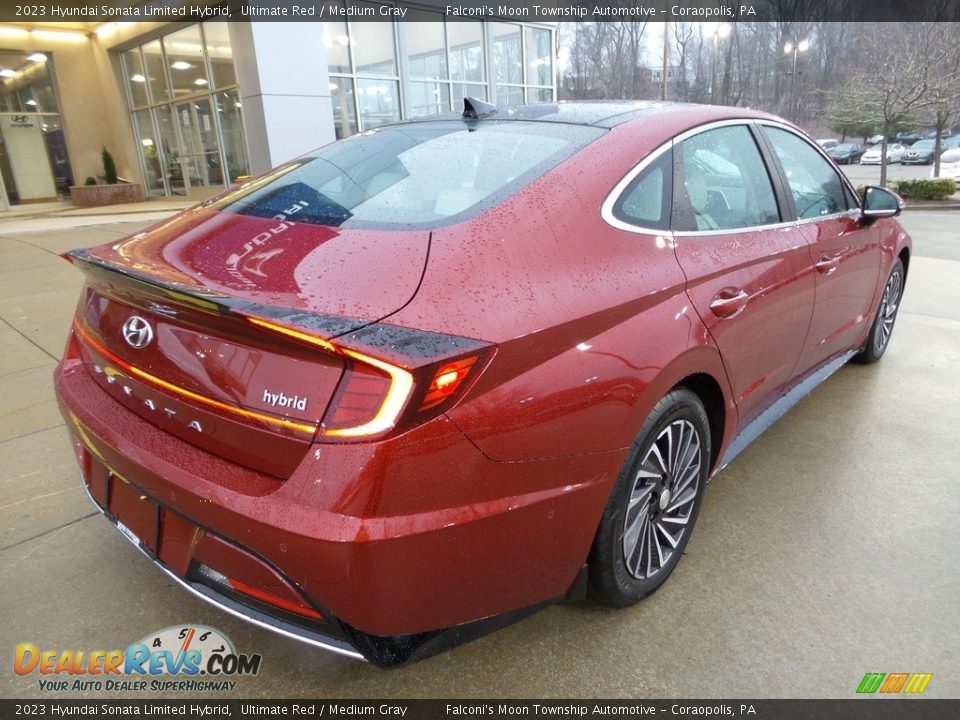 2023 Hyundai Sonata Limited Hybrid Ultimate Red / Medium Gray Photo #2