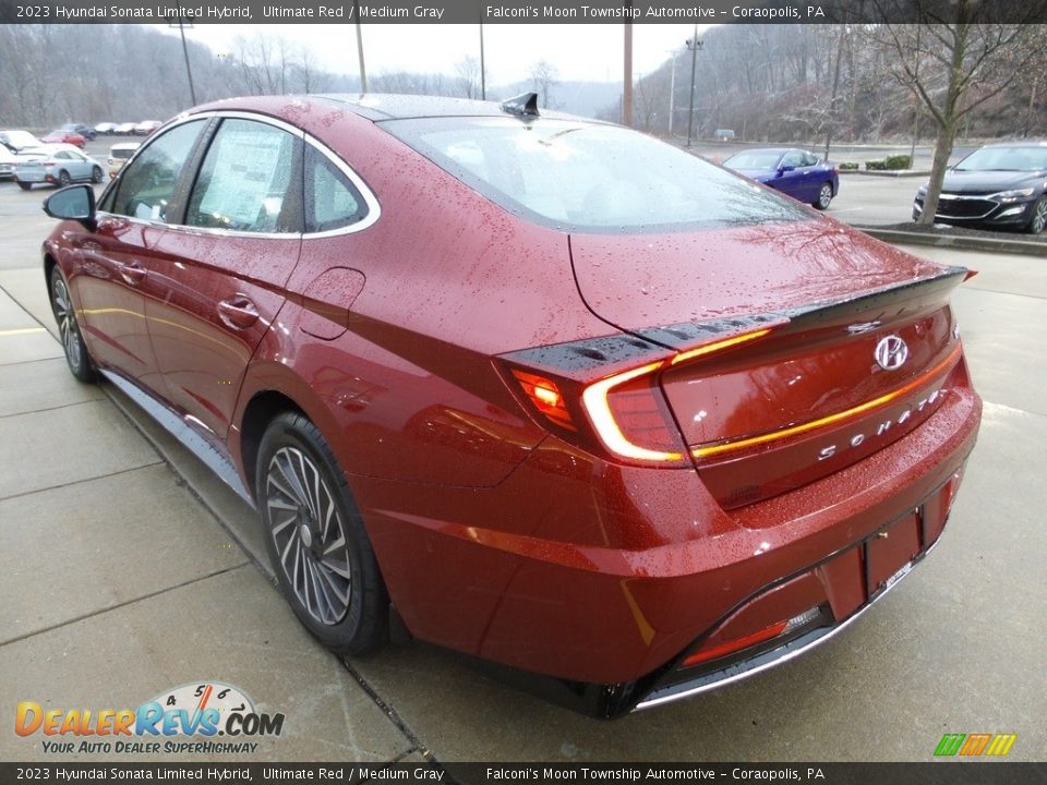 2023 Hyundai Sonata Limited Hybrid Ultimate Red / Medium Gray Photo #4