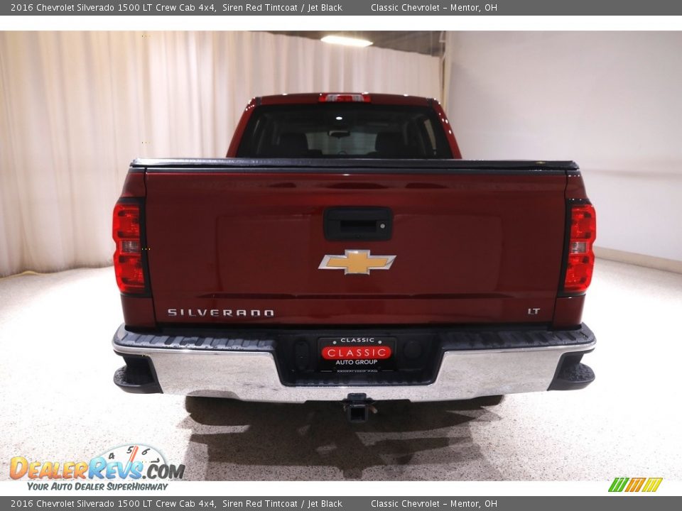 2016 Chevrolet Silverado 1500 LT Crew Cab 4x4 Siren Red Tintcoat / Jet Black Photo #19