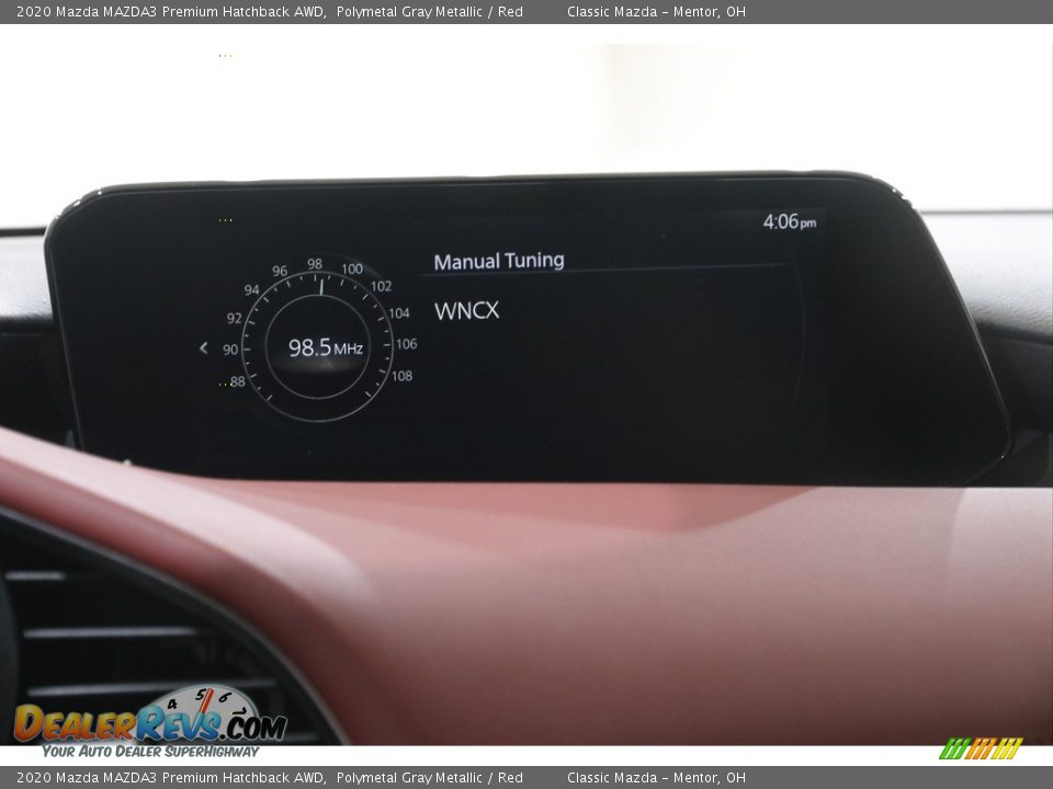 2020 Mazda MAZDA3 Premium Hatchback AWD Polymetal Gray Metallic / Red Photo #11