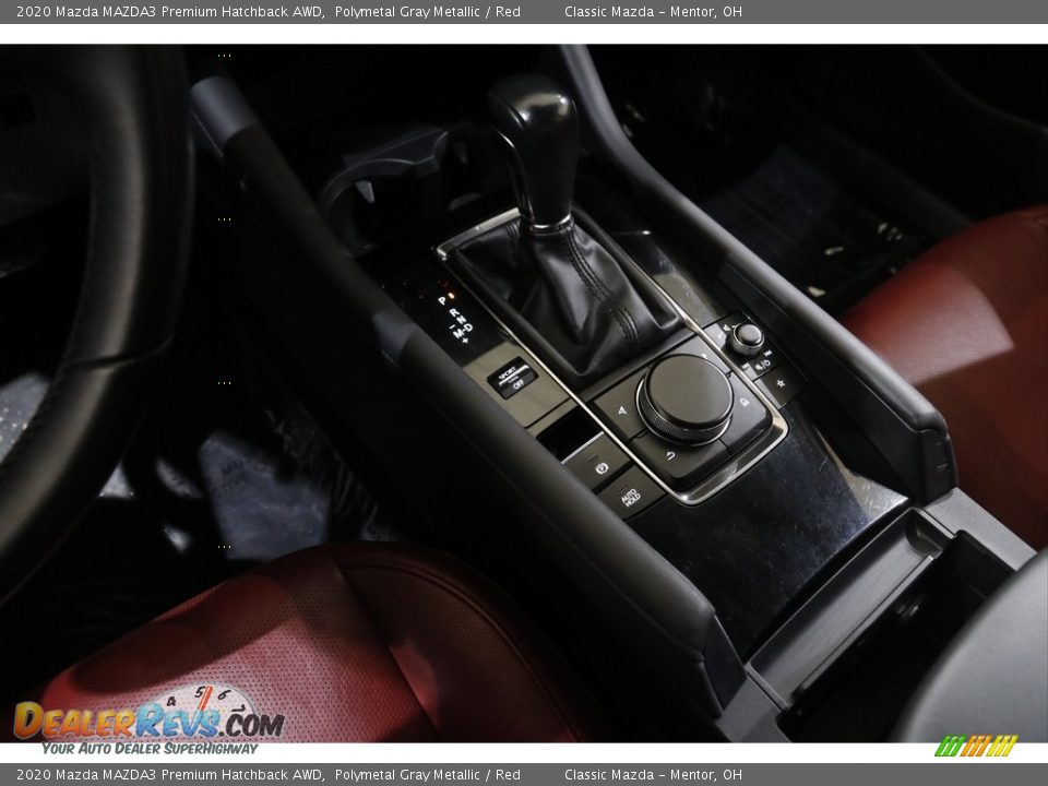 2020 Mazda MAZDA3 Premium Hatchback AWD Polymetal Gray Metallic / Red Photo #14