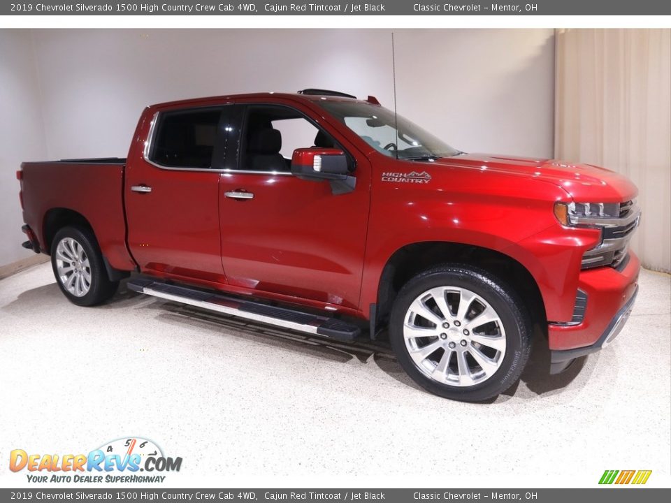 2019 Chevrolet Silverado 1500 High Country Crew Cab 4WD Cajun Red Tintcoat / Jet Black Photo #1