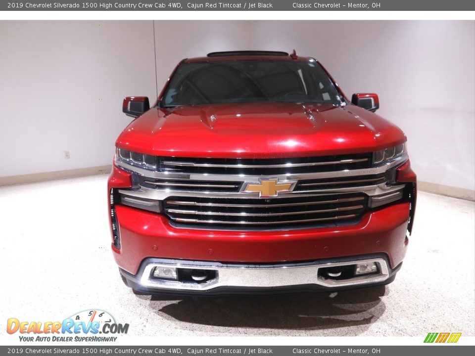 2019 Chevrolet Silverado 1500 High Country Crew Cab 4WD Cajun Red Tintcoat / Jet Black Photo #2