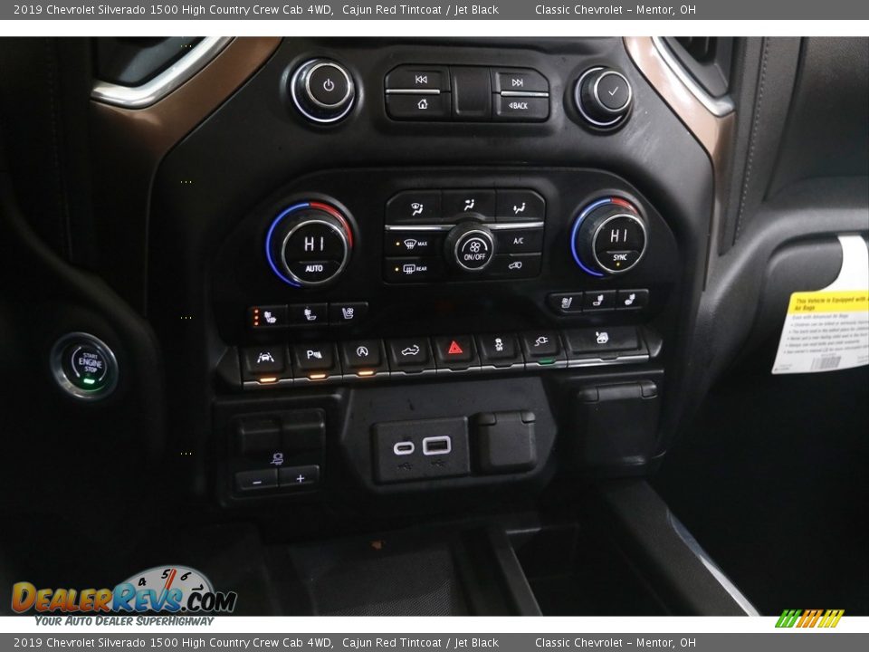 2019 Chevrolet Silverado 1500 High Country Crew Cab 4WD Cajun Red Tintcoat / Jet Black Photo #16