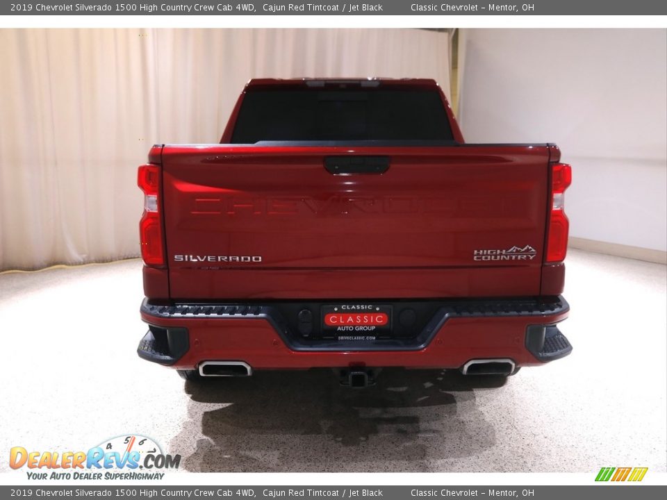2019 Chevrolet Silverado 1500 High Country Crew Cab 4WD Cajun Red Tintcoat / Jet Black Photo #22