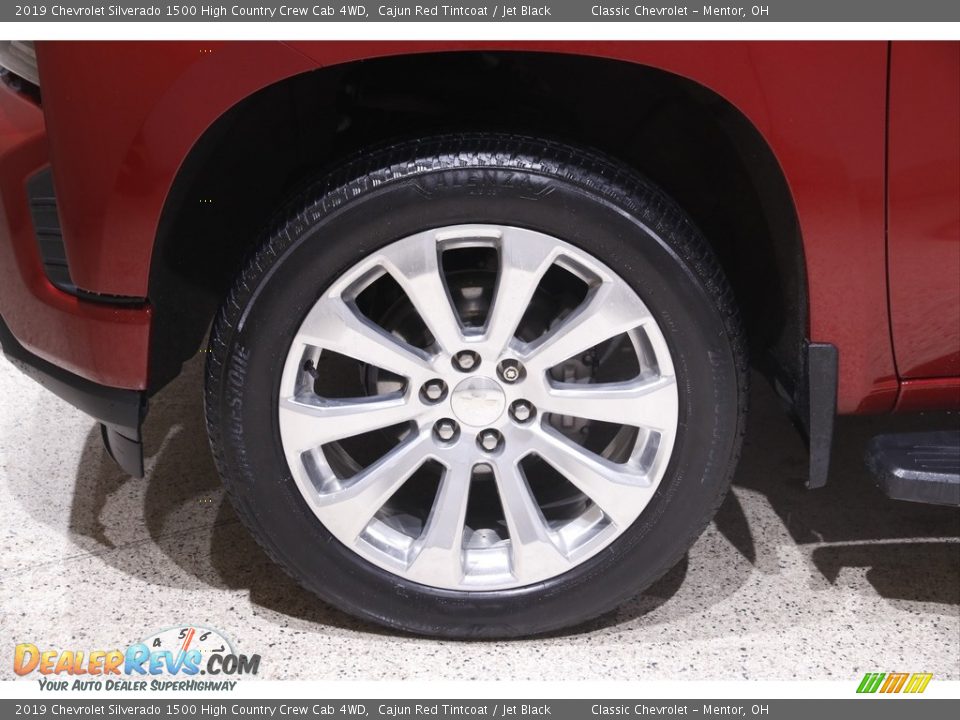 2019 Chevrolet Silverado 1500 High Country Crew Cab 4WD Cajun Red Tintcoat / Jet Black Photo #24