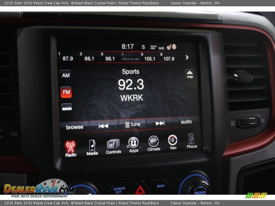 Audio System of 2015 Ram 1500 Rebel Crew Cab 4x4 Photo #10