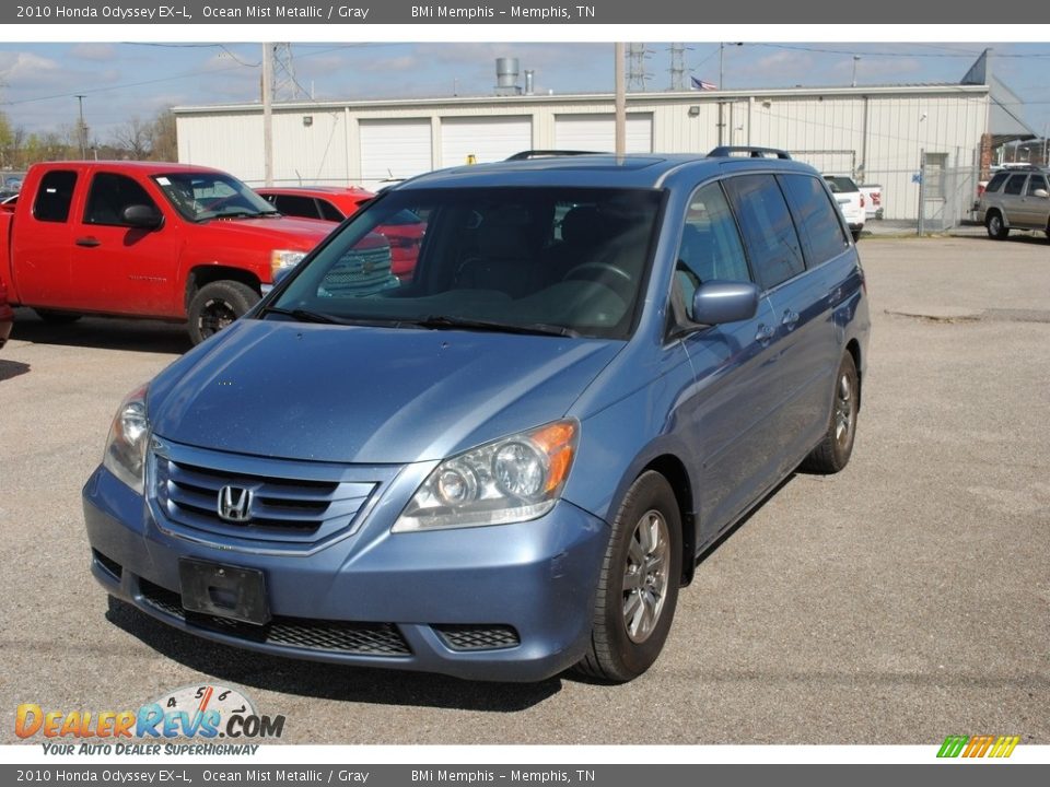 2010 Honda Odyssey EX-L Ocean Mist Metallic / Gray Photo #1