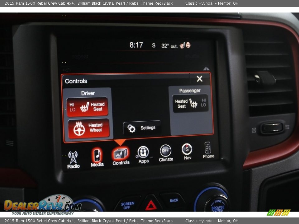 Audio System of 2015 Ram 1500 Rebel Crew Cab 4x4 Photo #11