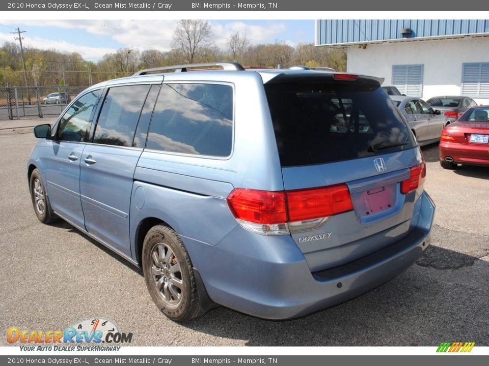 2010 Honda Odyssey EX-L Ocean Mist Metallic / Gray Photo #3