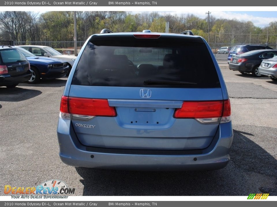 2010 Honda Odyssey EX-L Ocean Mist Metallic / Gray Photo #4