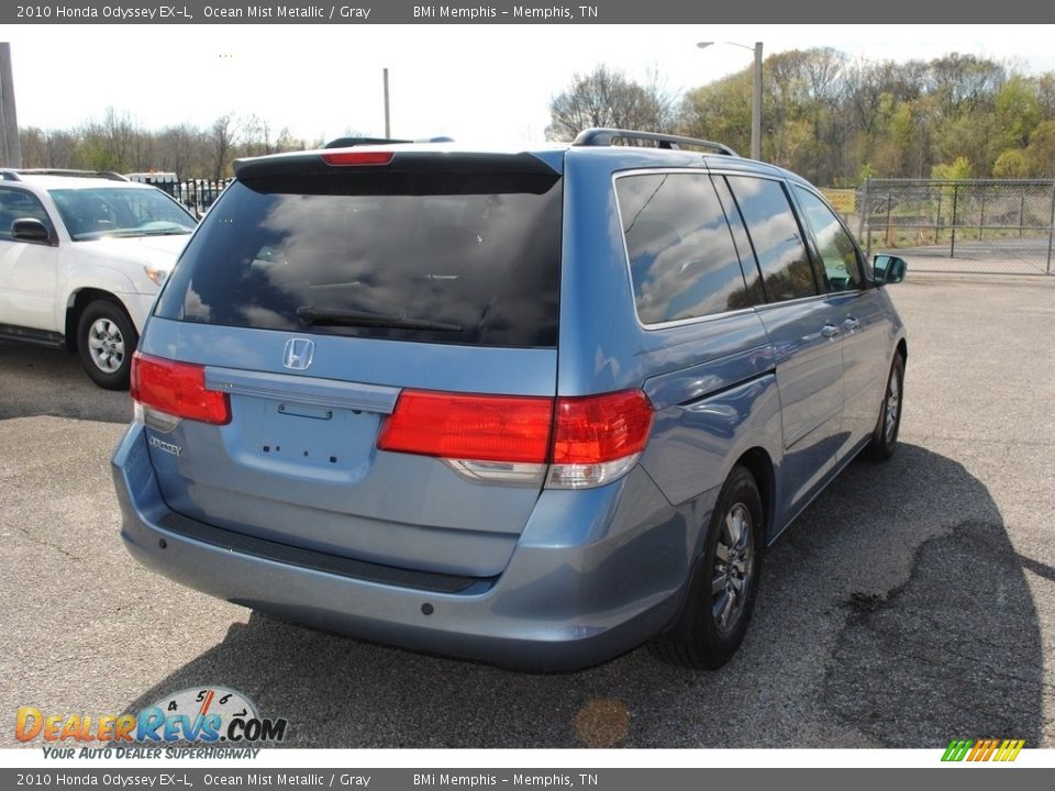 2010 Honda Odyssey EX-L Ocean Mist Metallic / Gray Photo #5