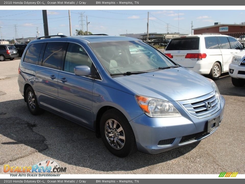 2010 Honda Odyssey EX-L Ocean Mist Metallic / Gray Photo #7