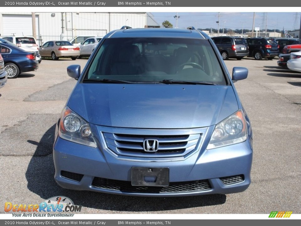 2010 Honda Odyssey EX-L Ocean Mist Metallic / Gray Photo #8