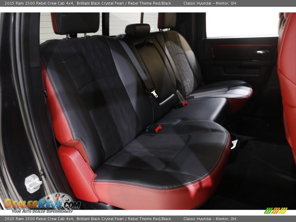 Rear Seat of 2015 Ram 1500 Rebel Crew Cab 4x4 Photo #19