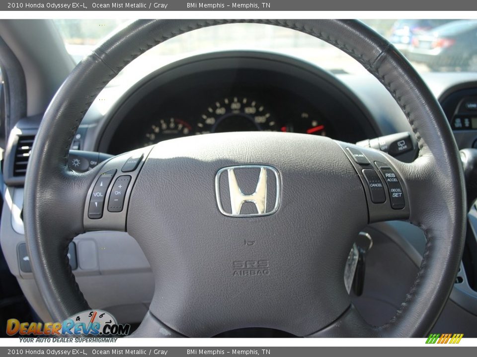 2010 Honda Odyssey EX-L Ocean Mist Metallic / Gray Photo #12