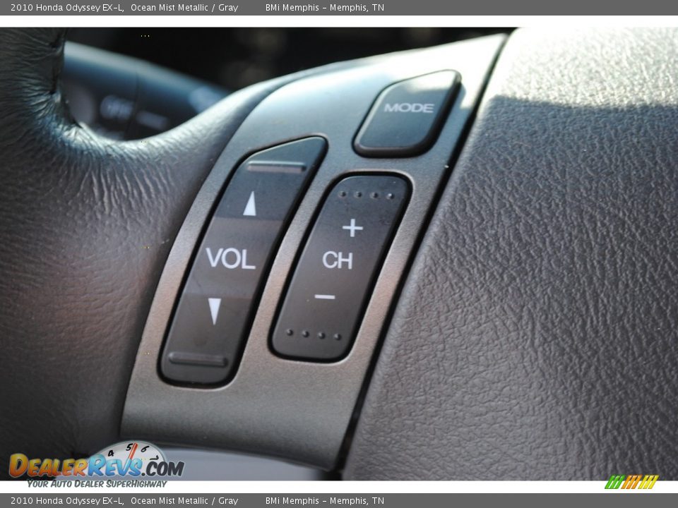 2010 Honda Odyssey EX-L Ocean Mist Metallic / Gray Photo #13