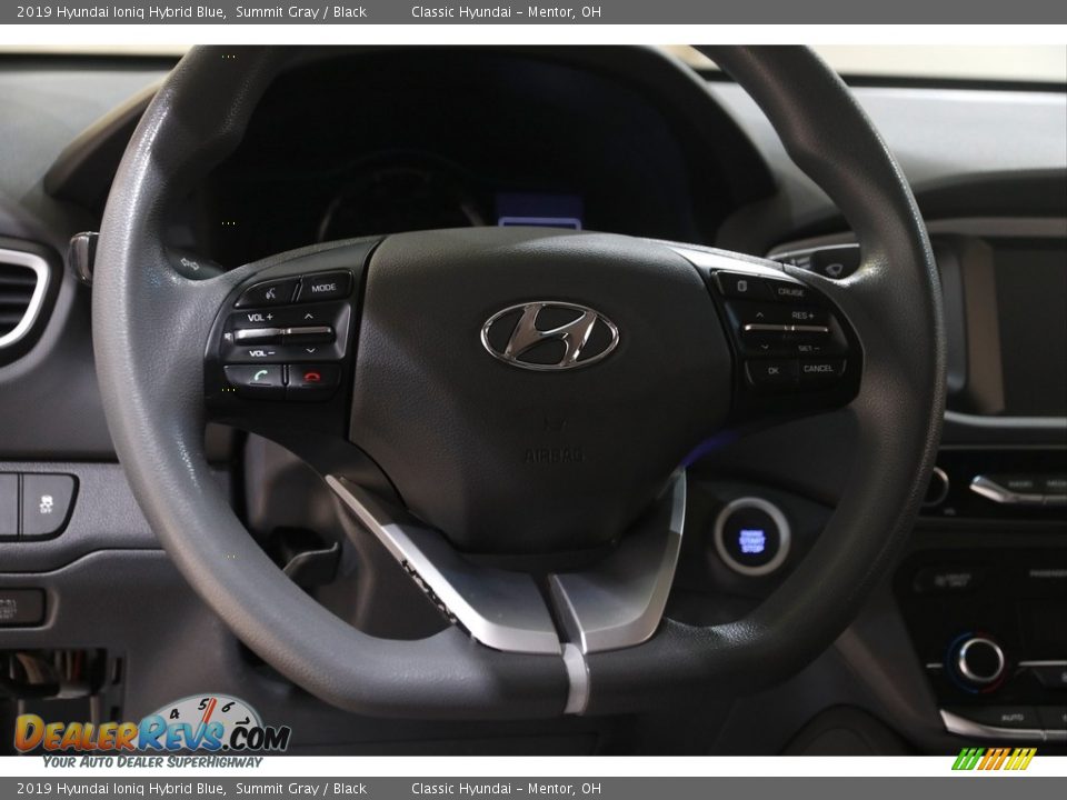 2019 Hyundai Ioniq Hybrid Blue Steering Wheel Photo #7