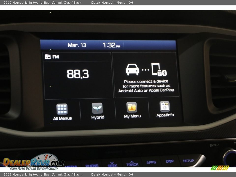 2019 Hyundai Ioniq Hybrid Blue Summit Gray / Black Photo #10