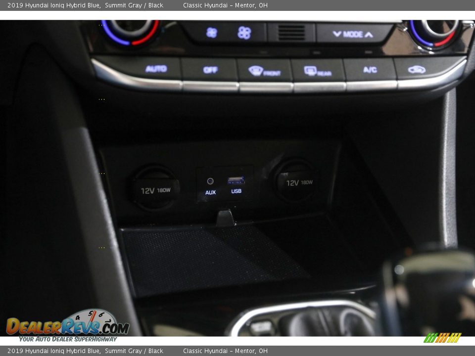 2019 Hyundai Ioniq Hybrid Blue Summit Gray / Black Photo #13