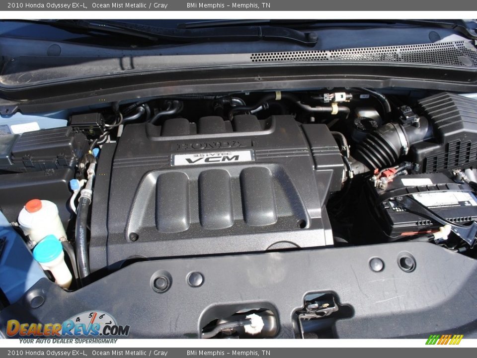 2010 Honda Odyssey EX-L Ocean Mist Metallic / Gray Photo #26