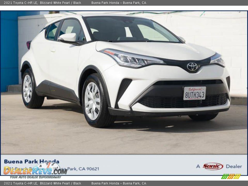 2021 Toyota C-HR LE Blizzard White Pearl / Black Photo #1