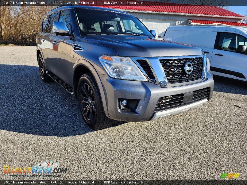 2017 Nissan Armada Platinum 4x4 Gun Metallic / Charcoal Photo #2