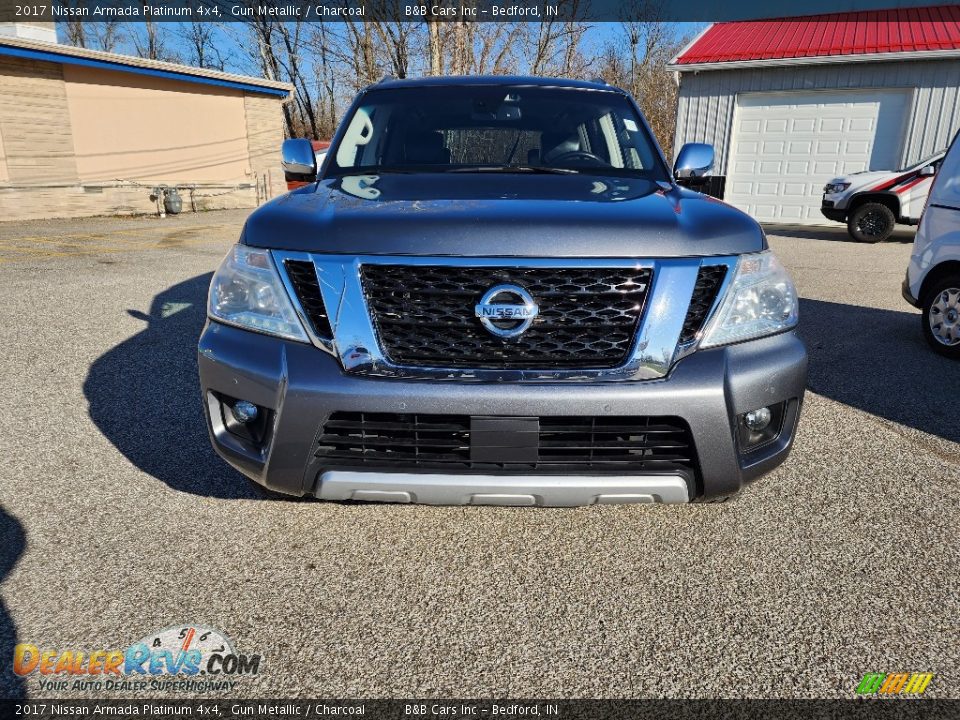 2017 Nissan Armada Platinum 4x4 Gun Metallic / Charcoal Photo #3