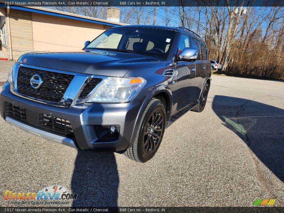 2017 Nissan Armada Platinum 4x4 Gun Metallic / Charcoal Photo #4