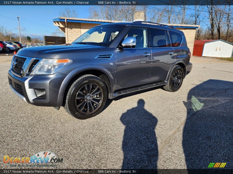 2017 Nissan Armada Platinum 4x4 Gun Metallic / Charcoal Photo #5