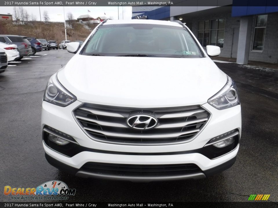 2017 Hyundai Santa Fe Sport AWD Pearl White / Gray Photo #4