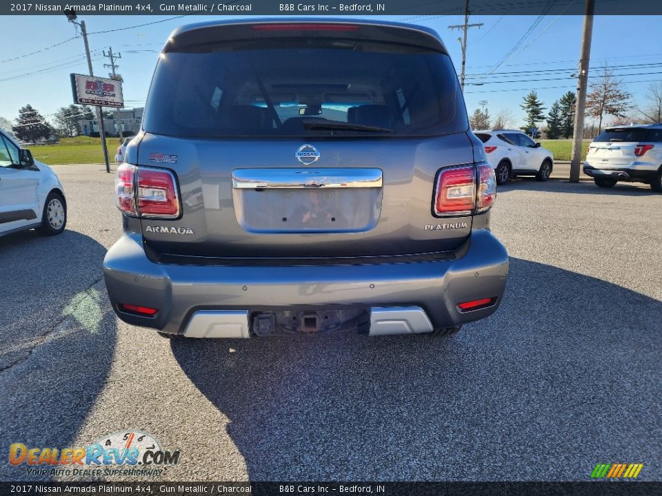 2017 Nissan Armada Platinum 4x4 Gun Metallic / Charcoal Photo #7