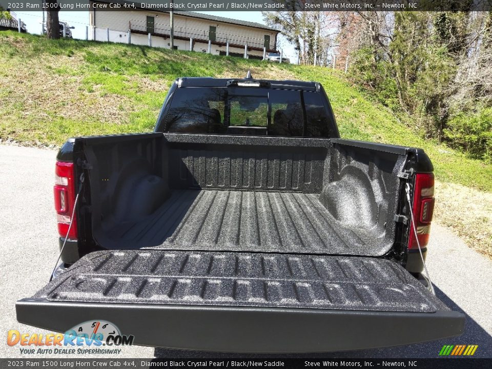 2023 Ram 1500 Long Horn Crew Cab 4x4 Diamond Black Crystal Pearl / Black/New Saddle Photo #8