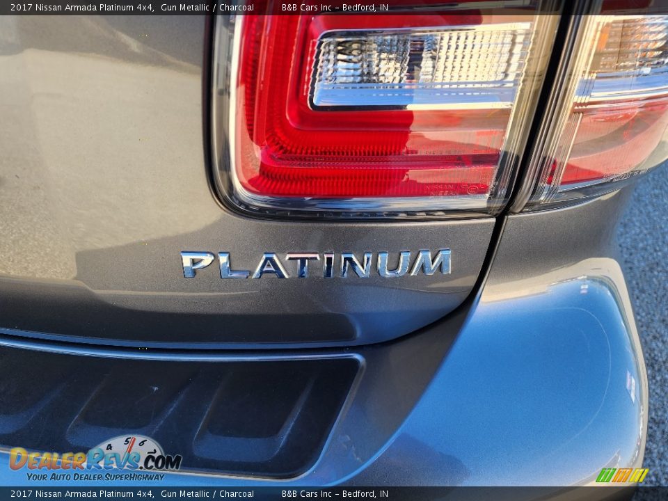2017 Nissan Armada Platinum 4x4 Gun Metallic / Charcoal Photo #9
