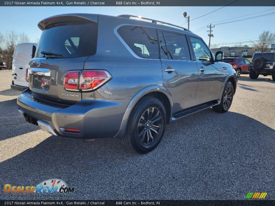 2017 Nissan Armada Platinum 4x4 Gun Metallic / Charcoal Photo #10