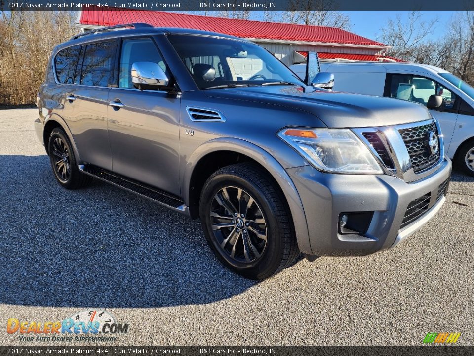 2017 Nissan Armada Platinum 4x4 Gun Metallic / Charcoal Photo #32