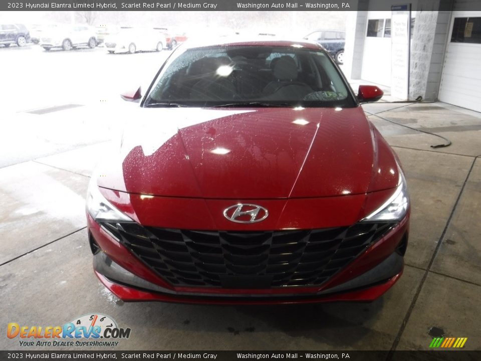 2023 Hyundai Elantra Limited Hybrid Scarlet Red Pearl / Medium Gray Photo #5