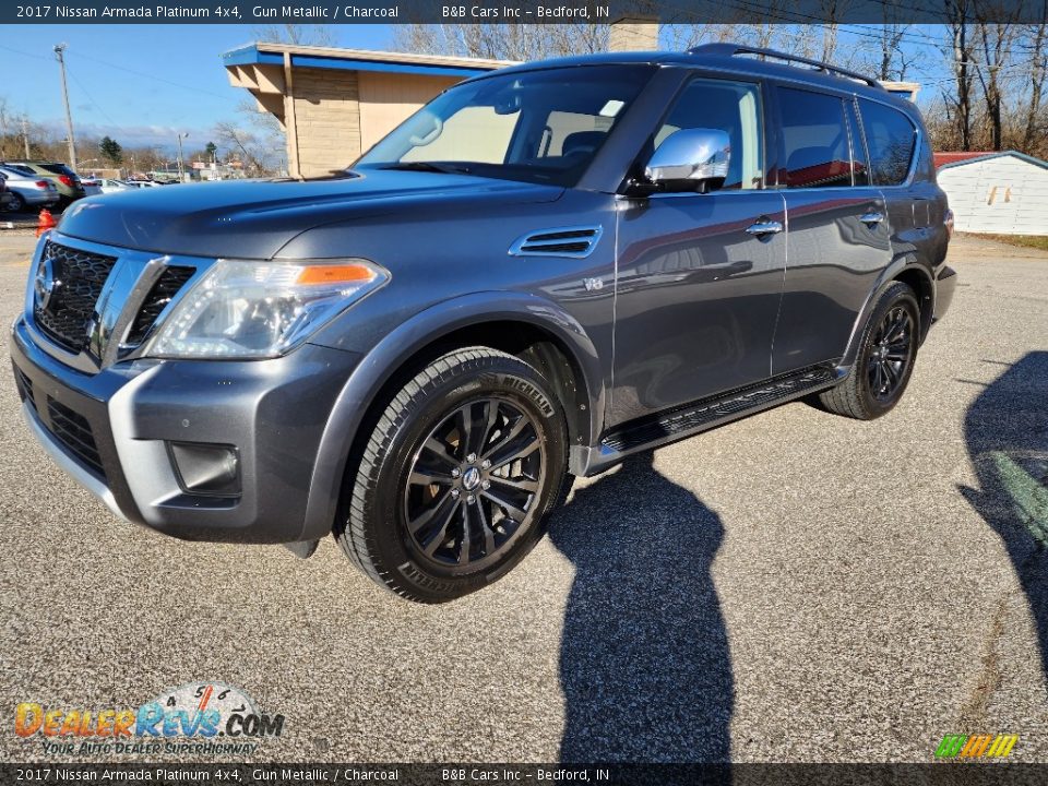 2017 Nissan Armada Platinum 4x4 Gun Metallic / Charcoal Photo #33