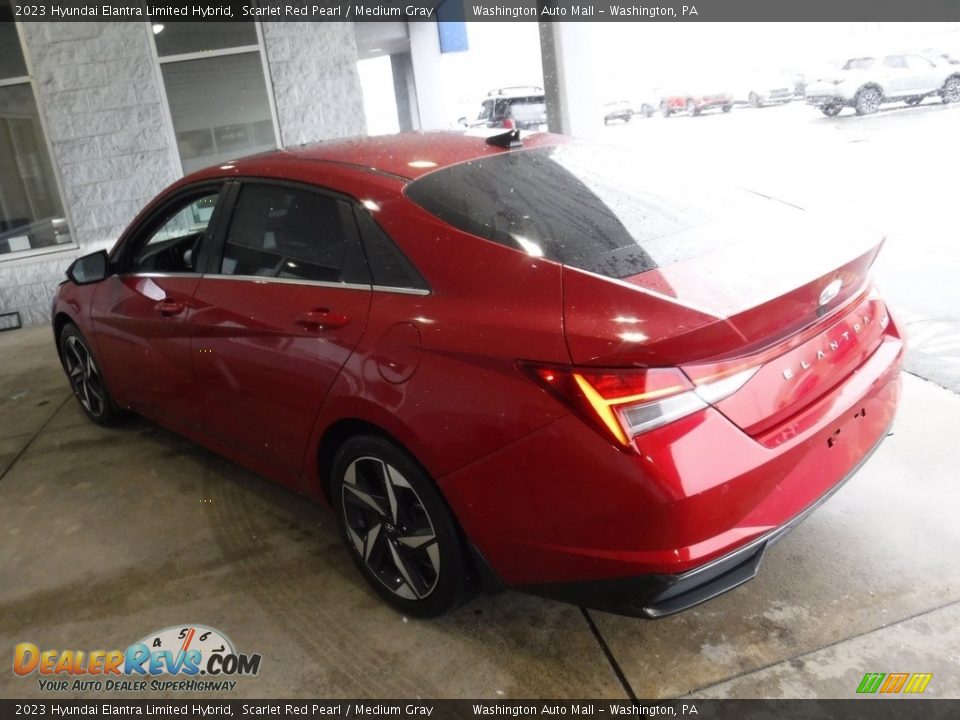 2023 Hyundai Elantra Limited Hybrid Scarlet Red Pearl / Medium Gray Photo #8