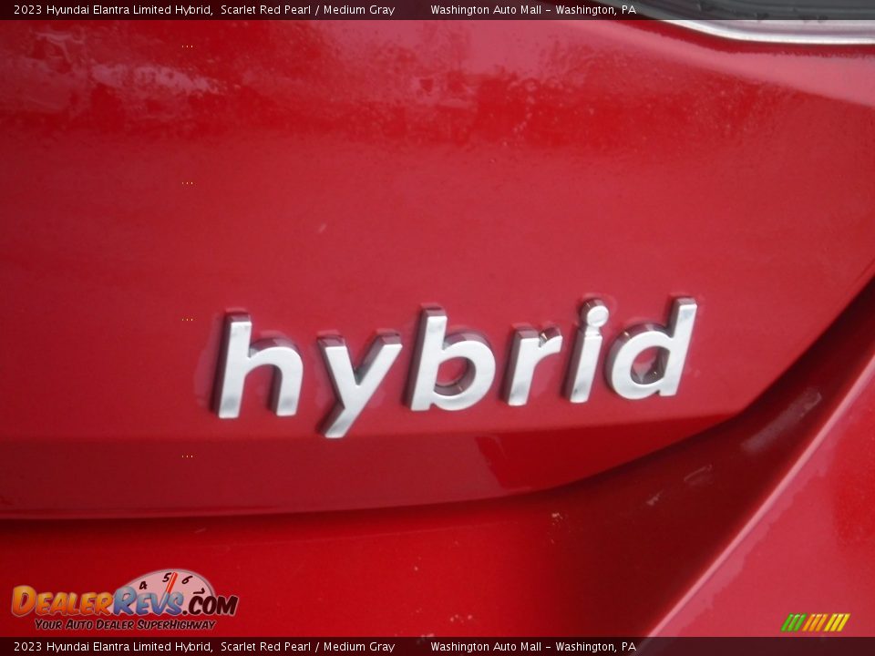 2023 Hyundai Elantra Limited Hybrid Scarlet Red Pearl / Medium Gray Photo #10
